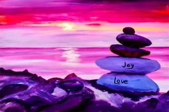 Paint Nite: Love on the Rocks
